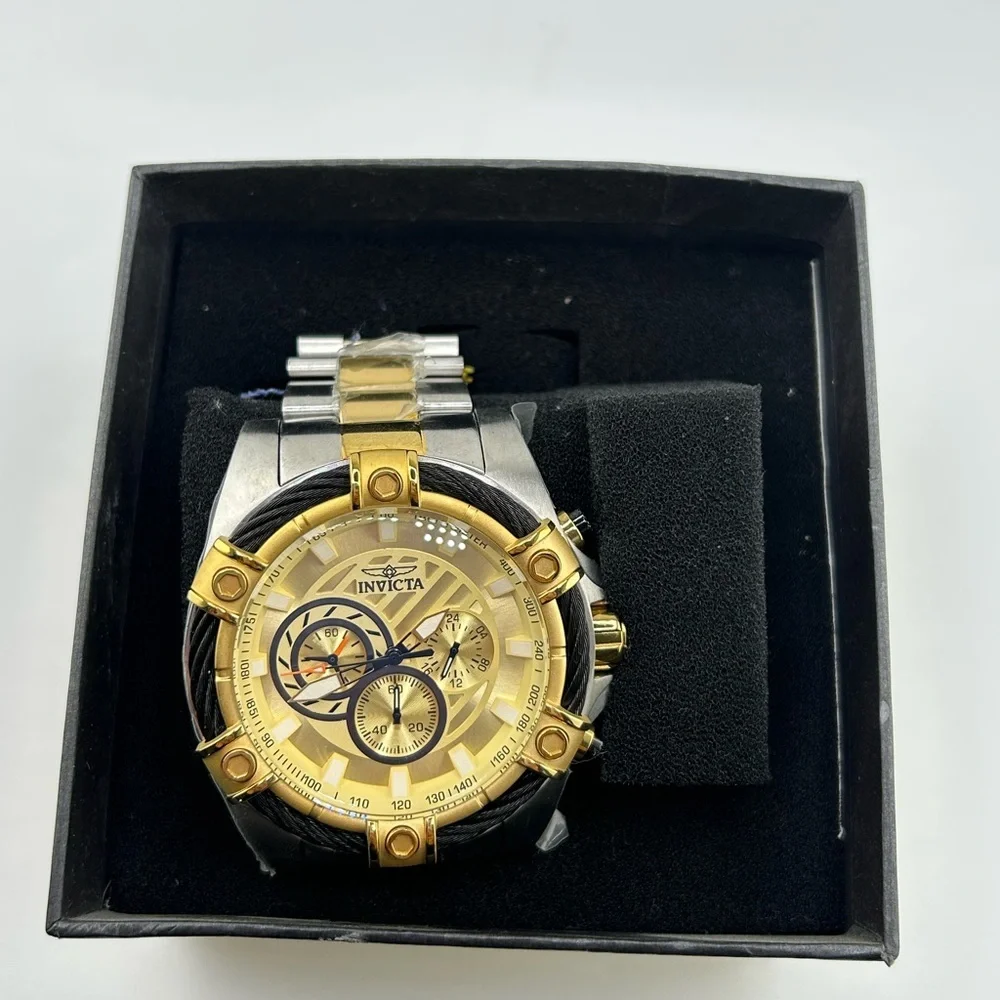 Invicta Men's 25518 Bolt Analog Display Quartz Two Tone Watch